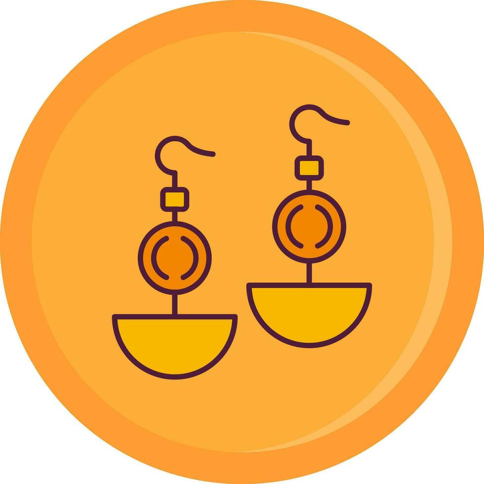 Earrnings Line Filled Icon vector