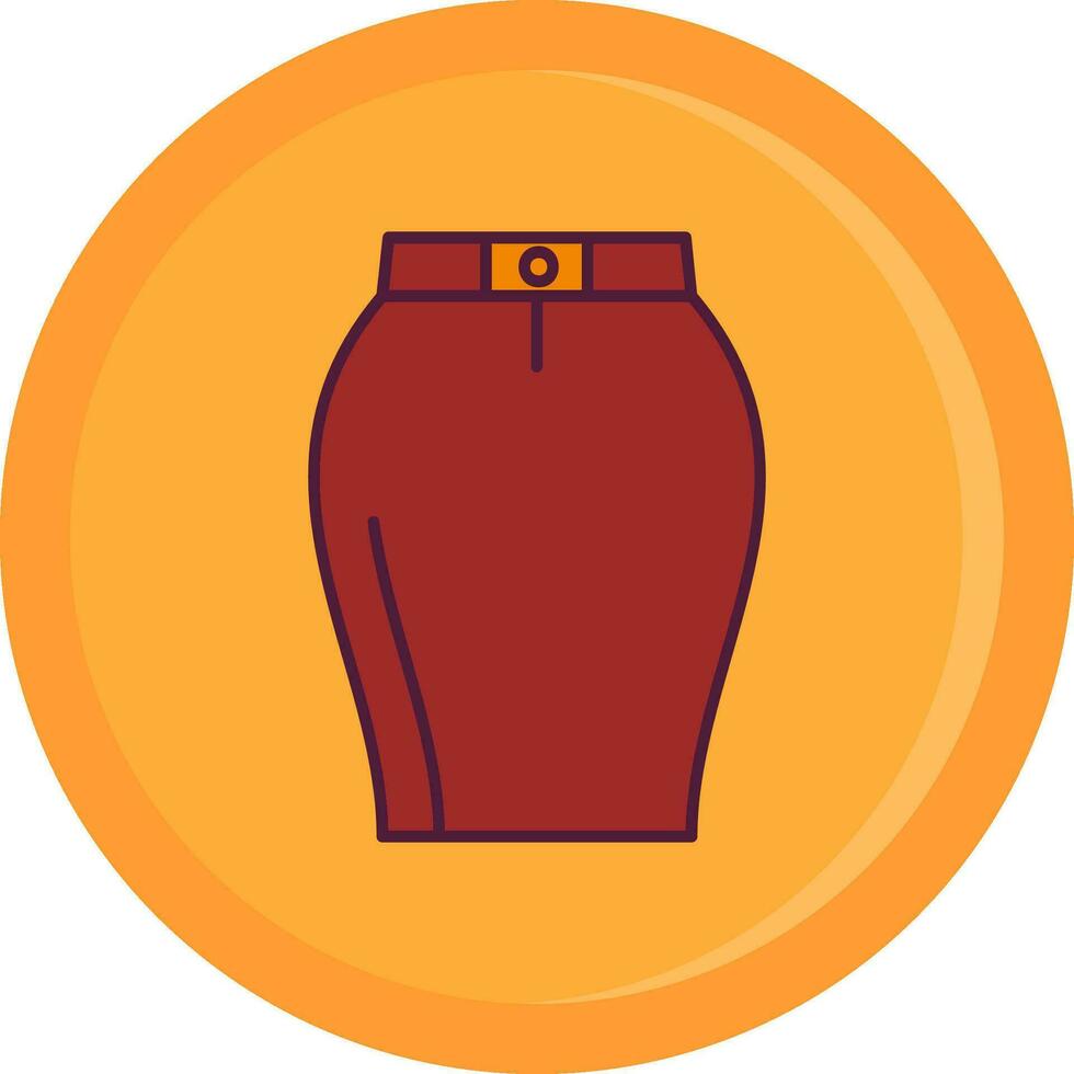 Skirts Line Filled Icon vector