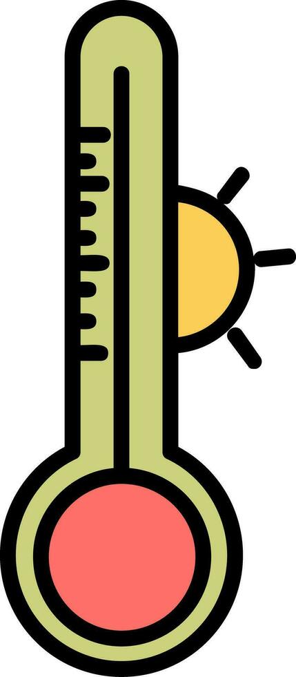 temperatura escala vector icono