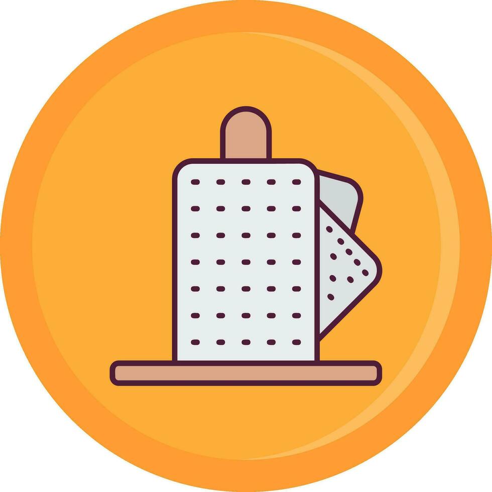 Kitchen Roll Line Filled Icon vector