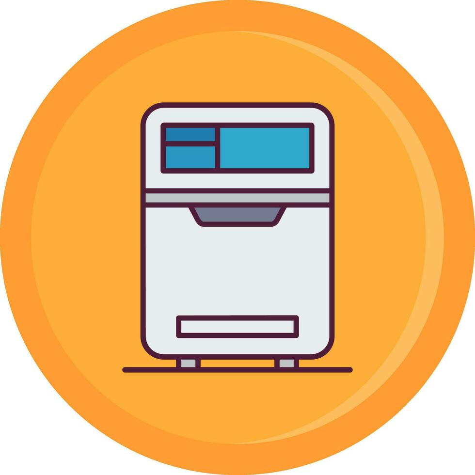 Fridge Line Filled Icon vector