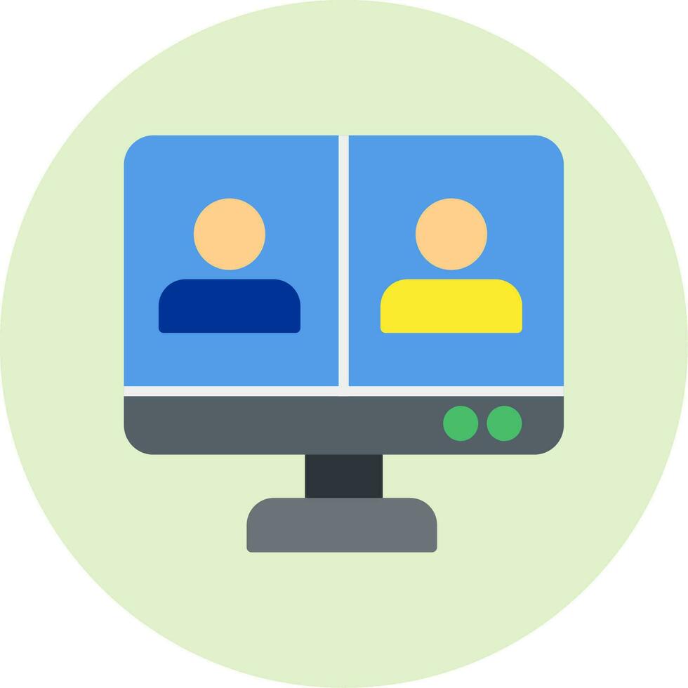 Online Meeting Vector Icon