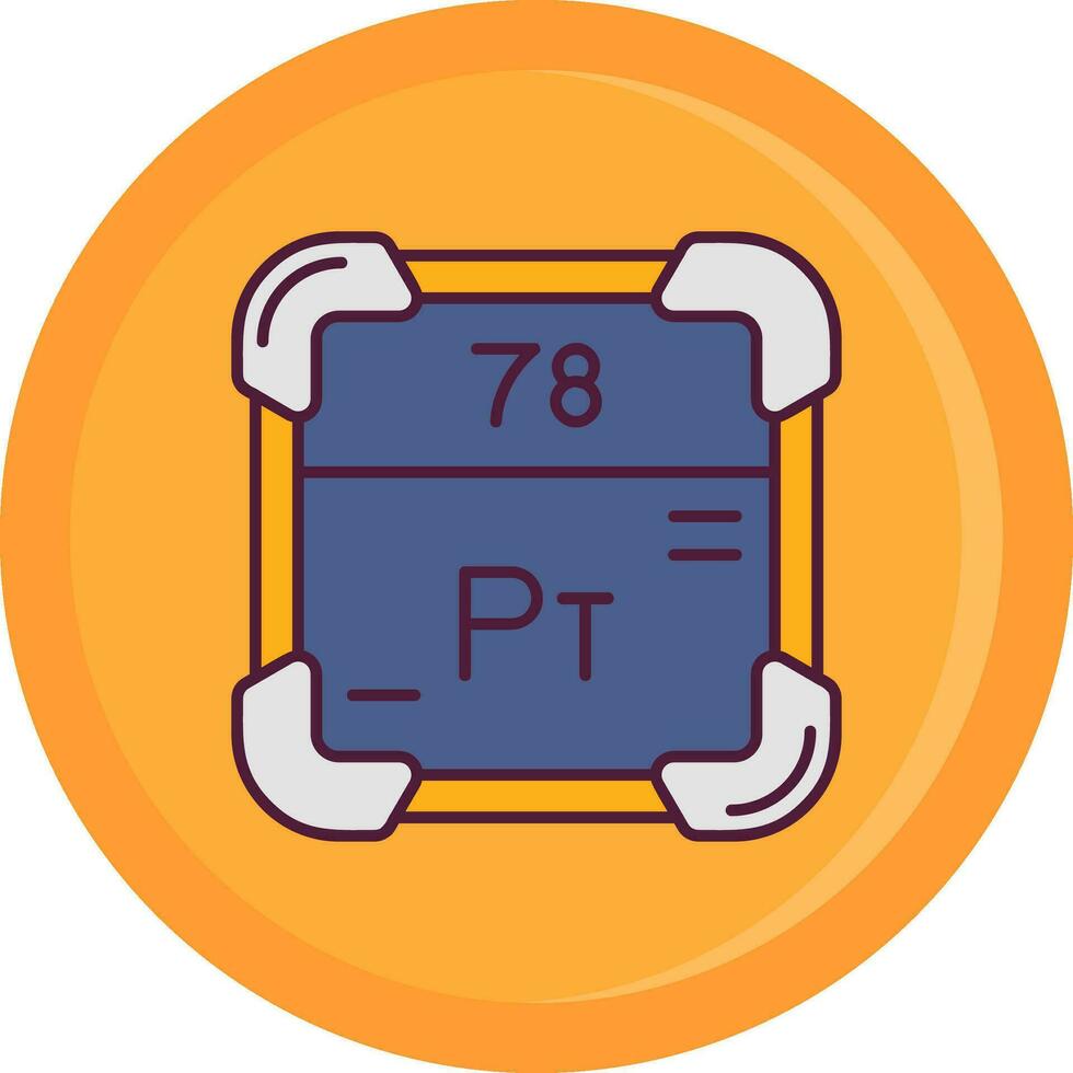 Platinum Line Filled Icon vector