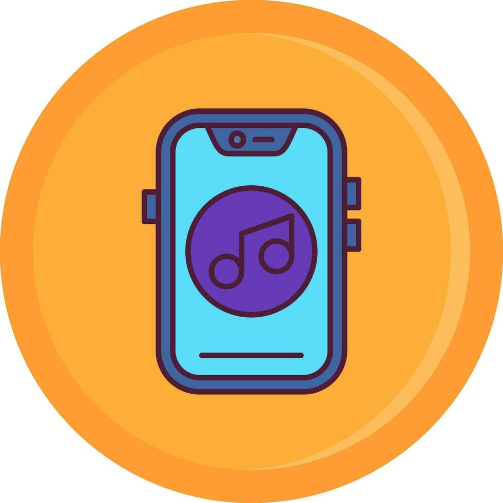 Music Line Filled Icon vector