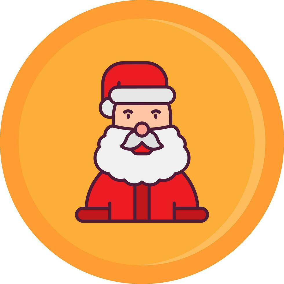 Santa claus Line Filled Icon vector