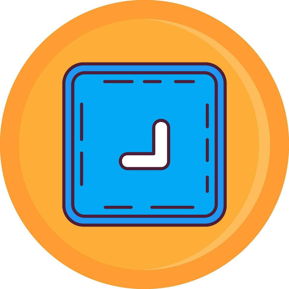 Chevron Line Filled Icon vector