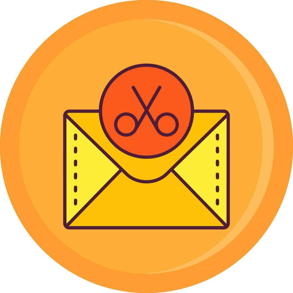 Scissor Line Filled Icon vector