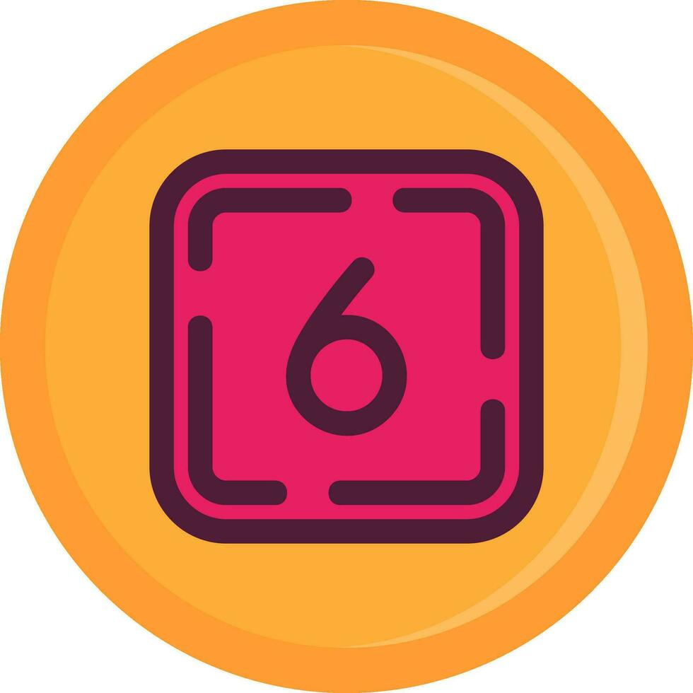 Six Line Filled Icon vector