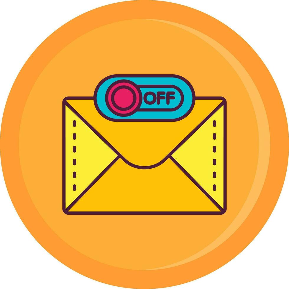 Off Line Filled Icon vector