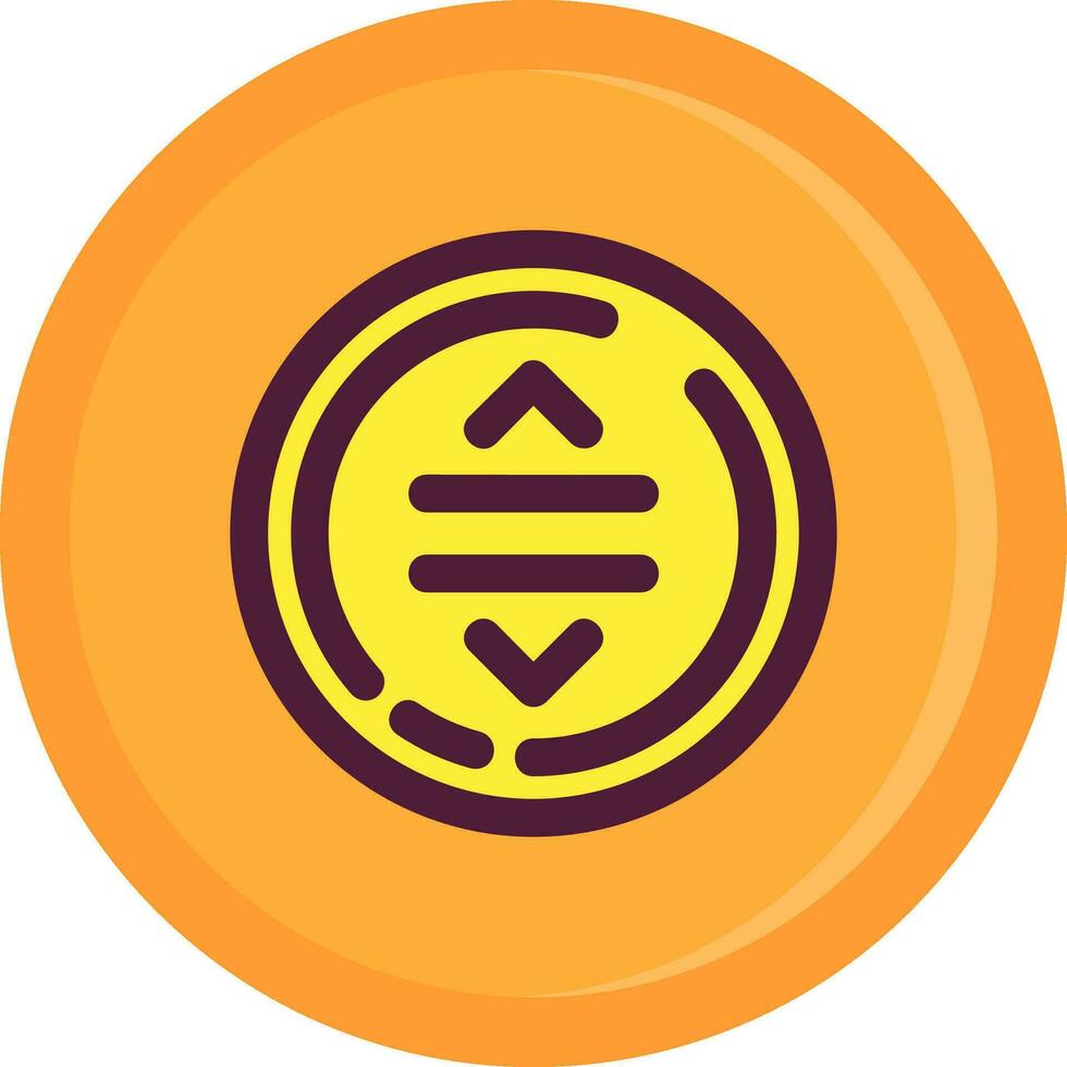 Drag Line Filled Icon vector