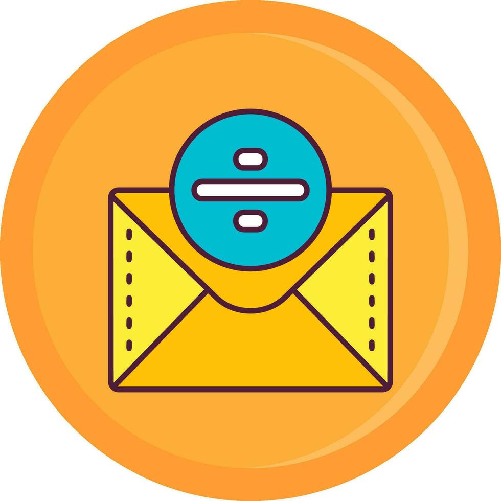 Divide Line Filled Icon vector