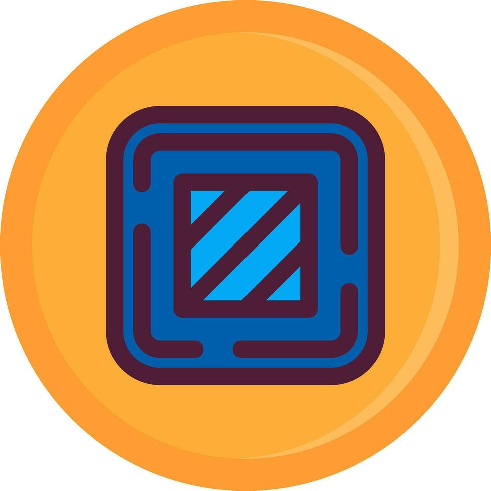 Square Line Filled Icon vector