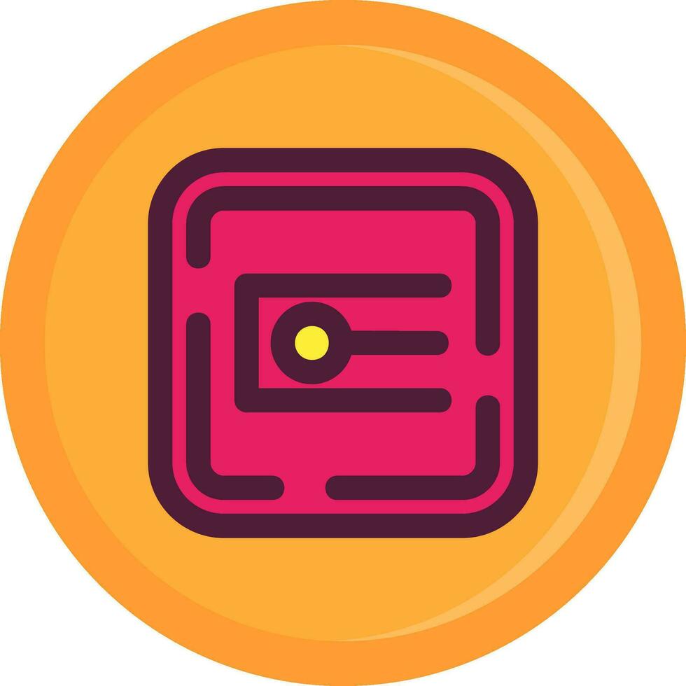 Endpoint Line Filled Icon vector
