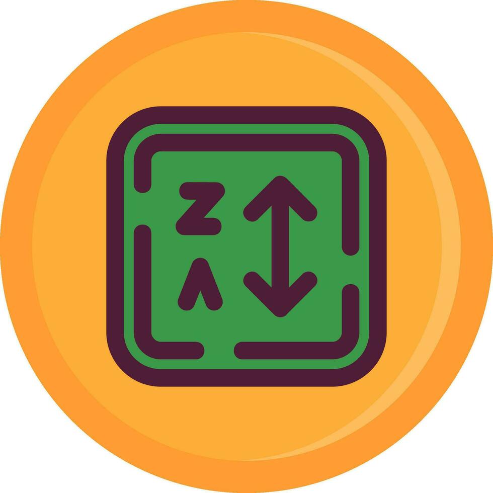 Alphabetical order Line Filled Icon vector