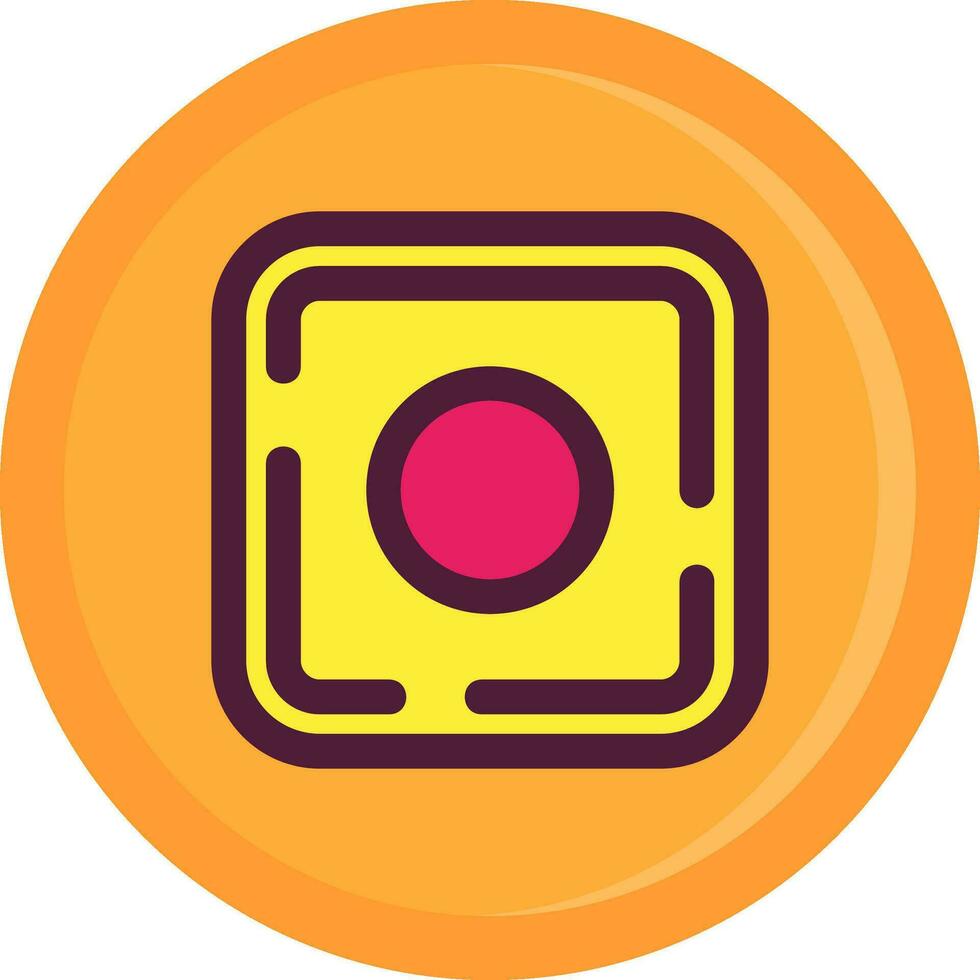 Dot Line Filled Icon vector