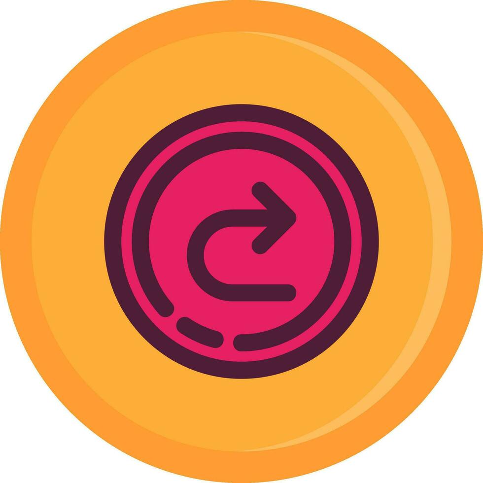 Forward Line Filled Icon vector