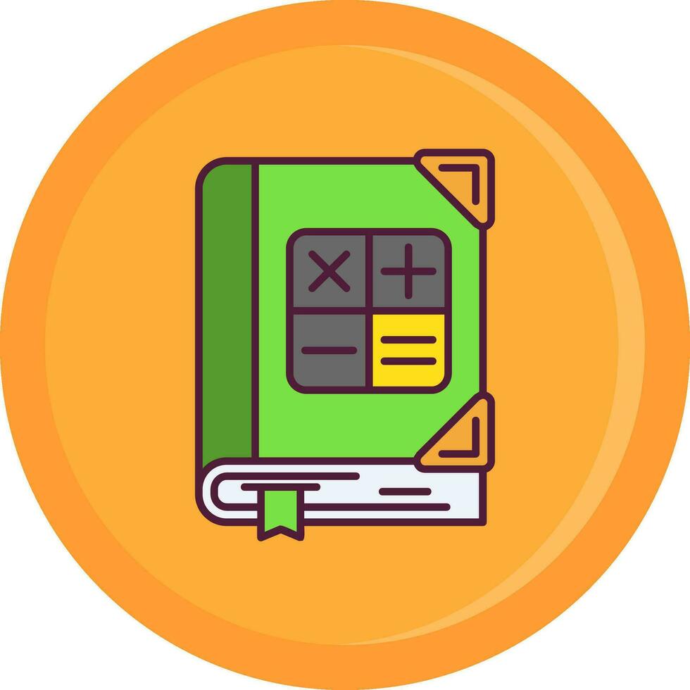 Math Line Filled Icon vector