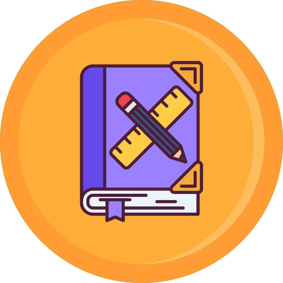 Art book Line Filled Icon vector