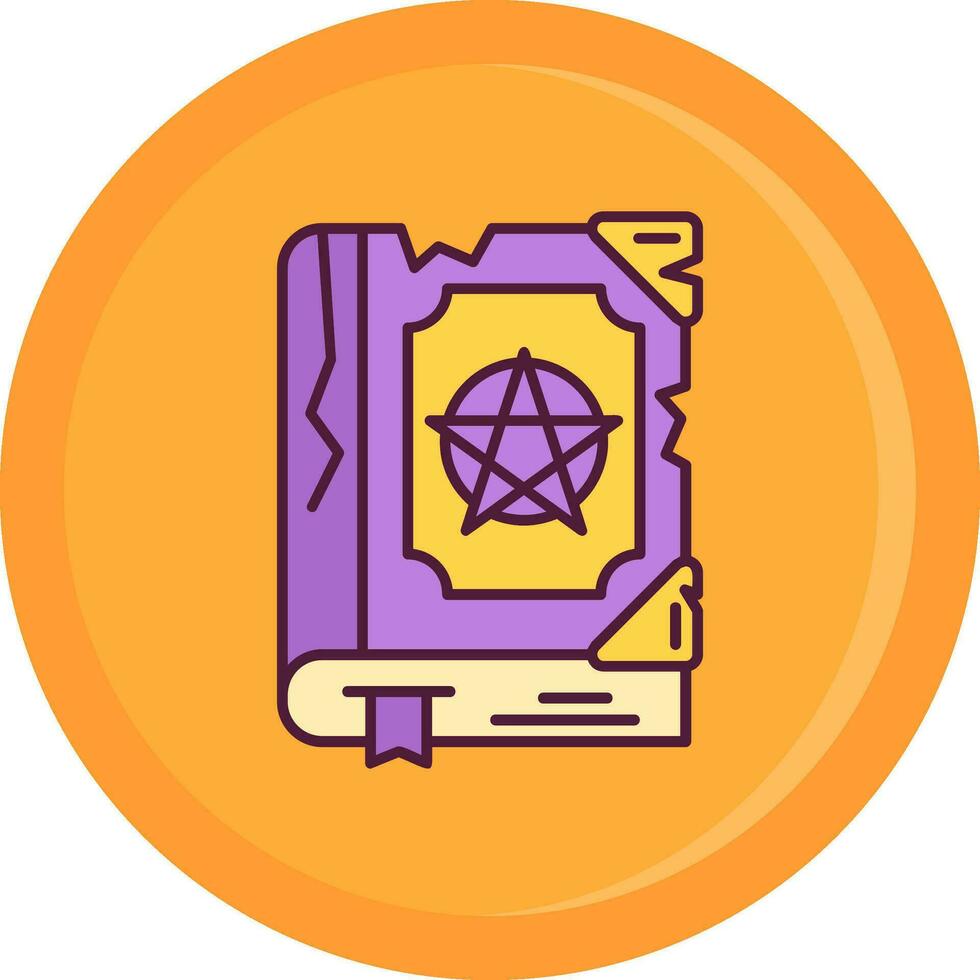 Magic book Line Filled Icon vector