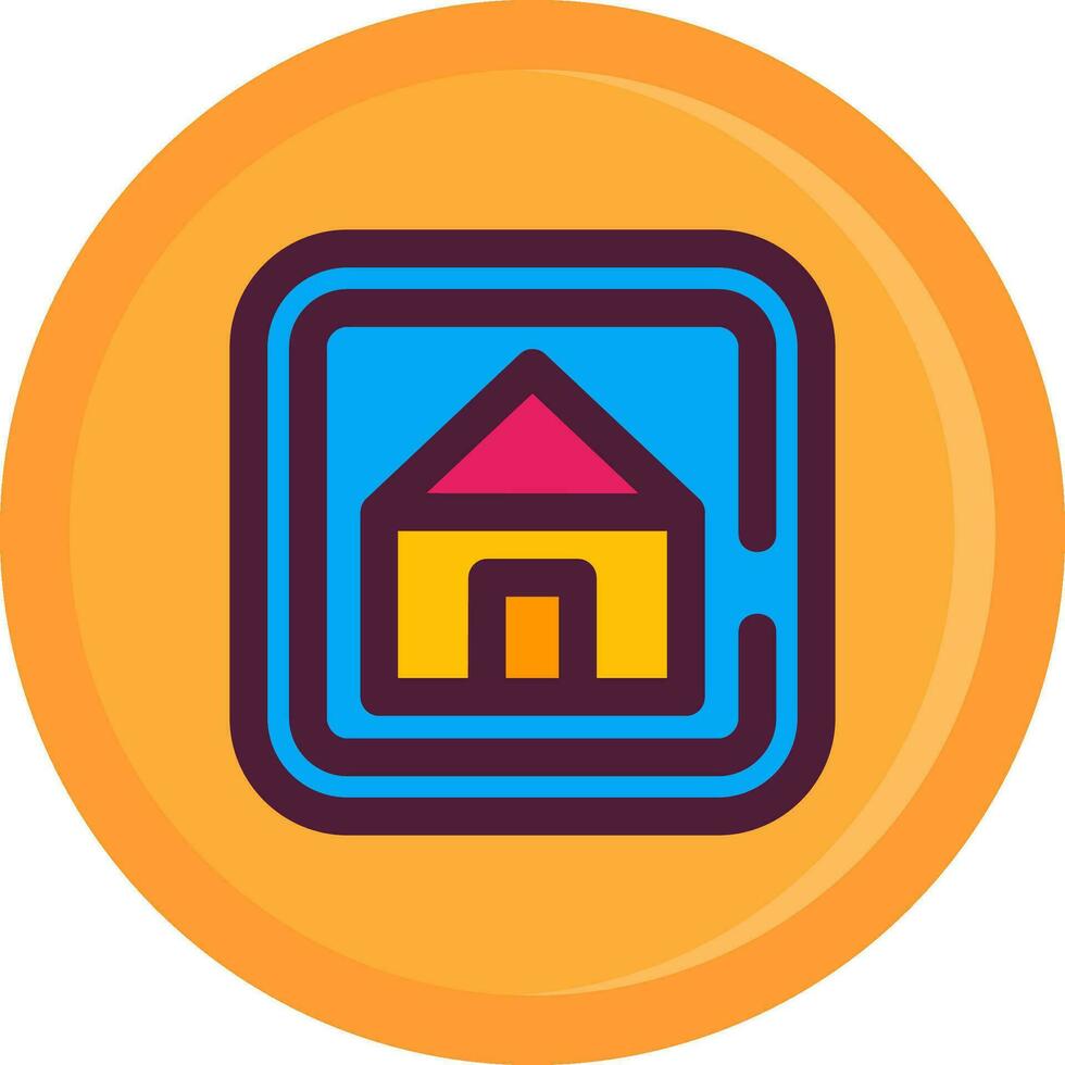 Home Line Filled Icon vector