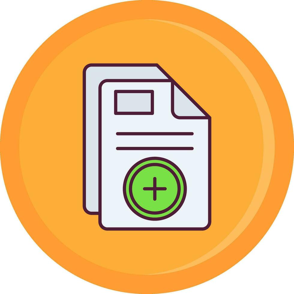 Add Line Filled Icon vector