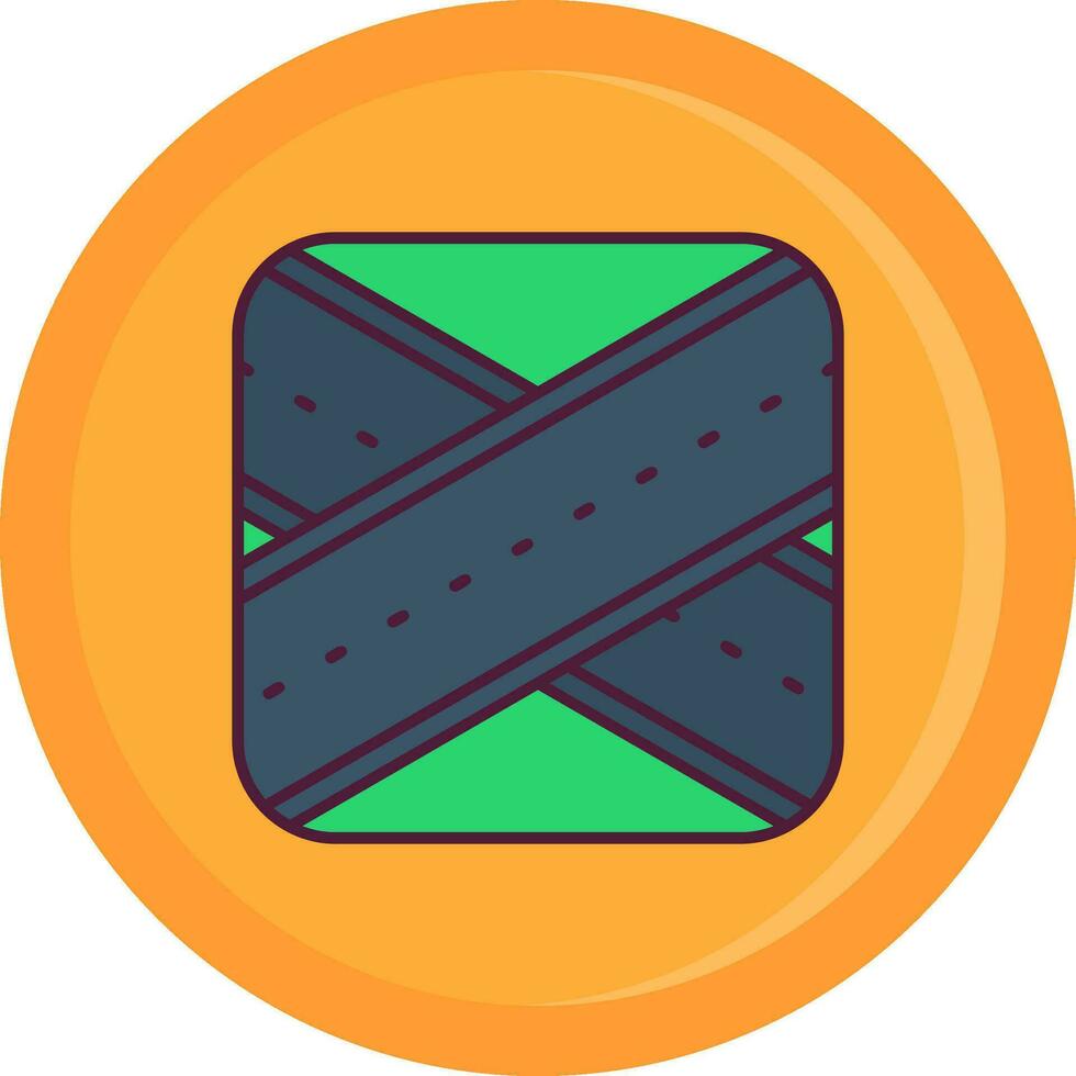Overpass Line Filled Icon vector