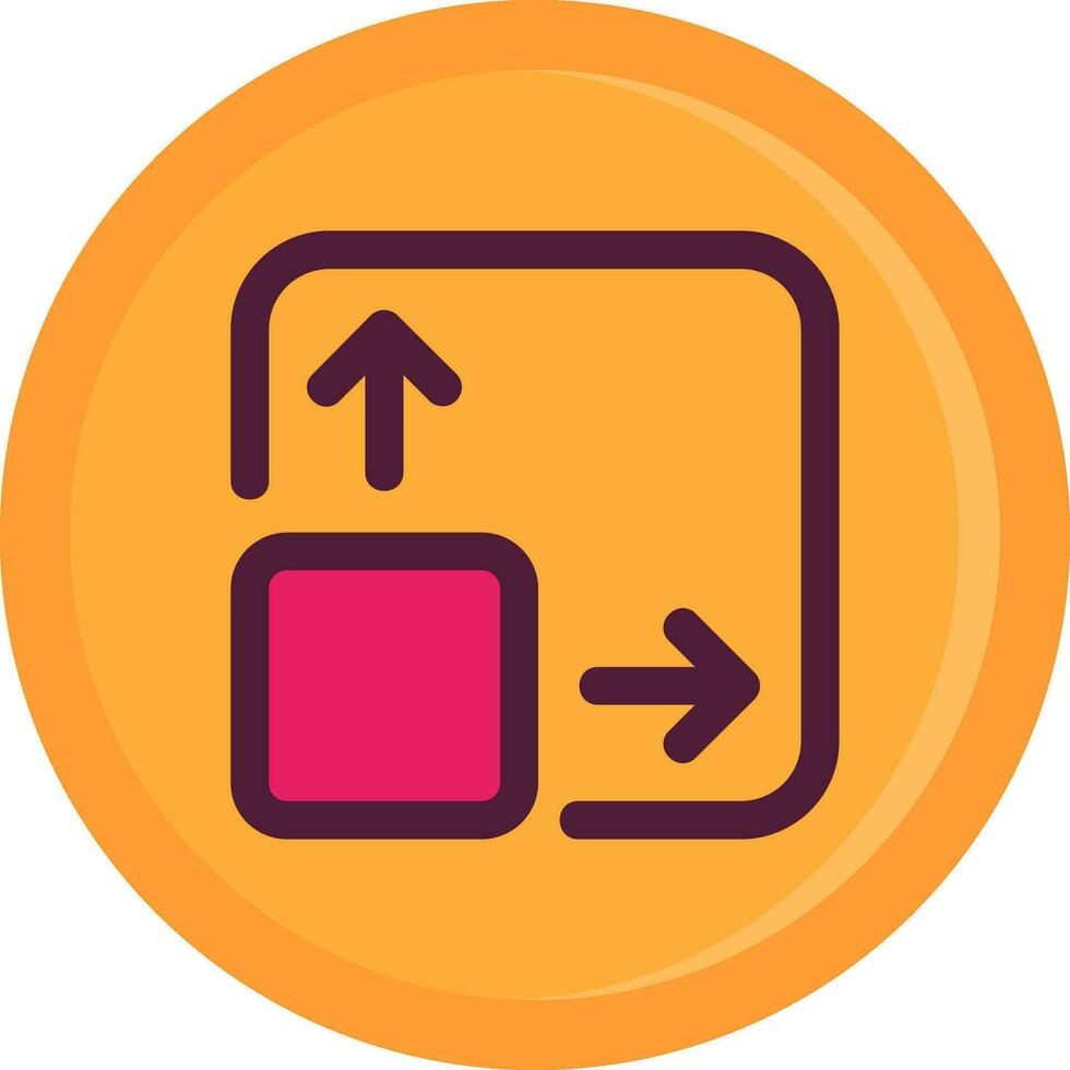 Expand Line Filled Icon vector