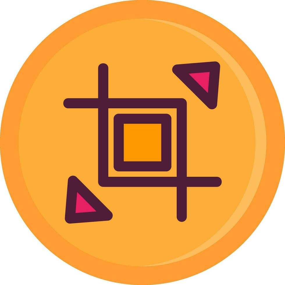 Expand crop resize Line Filled Icon vector