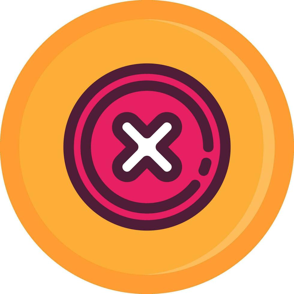 Delete2 Line Filled Icon vector