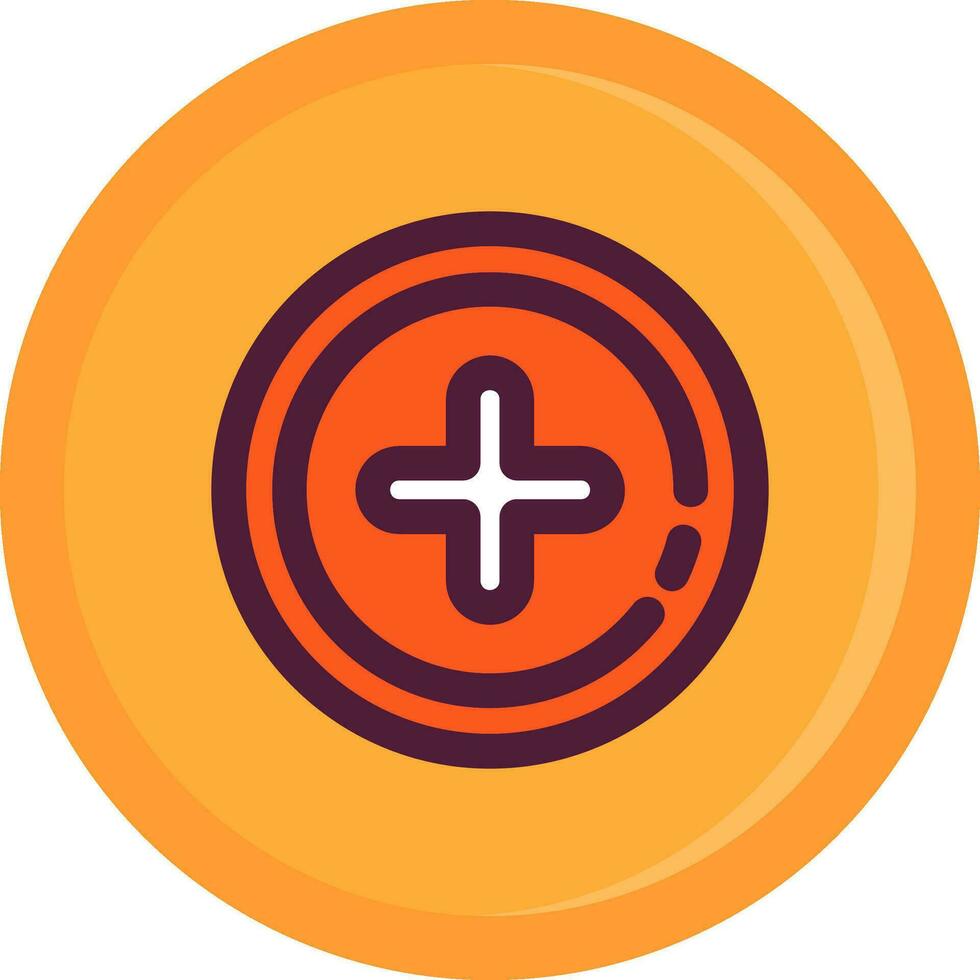 Add 2 Line Filled Icon vector