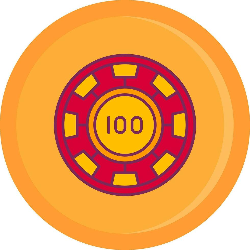 Chip Line Filled Icon vector