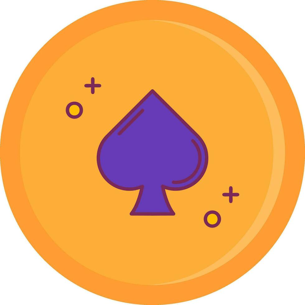 Spades Line Filled Icon vector