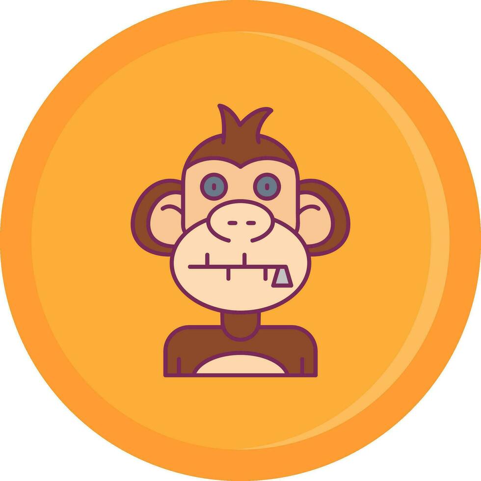 Zipped Line Filled Icon vector
