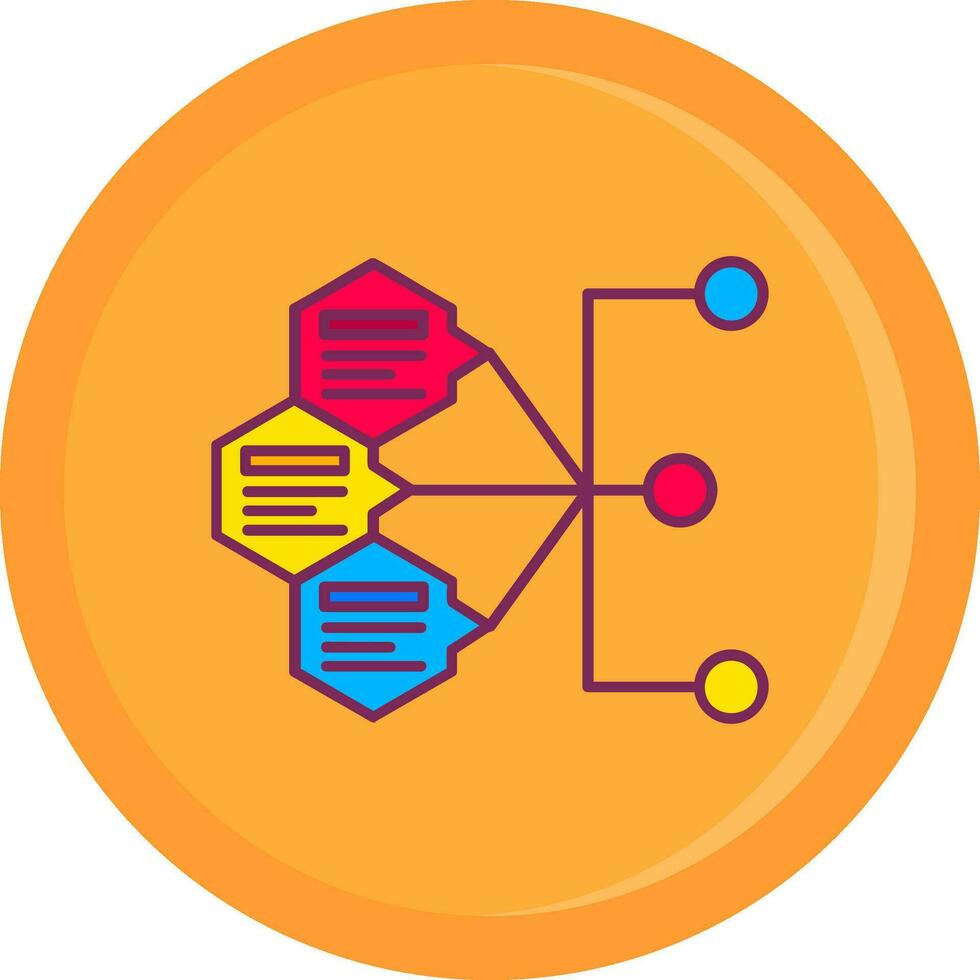 Index Line Filled Icon vector