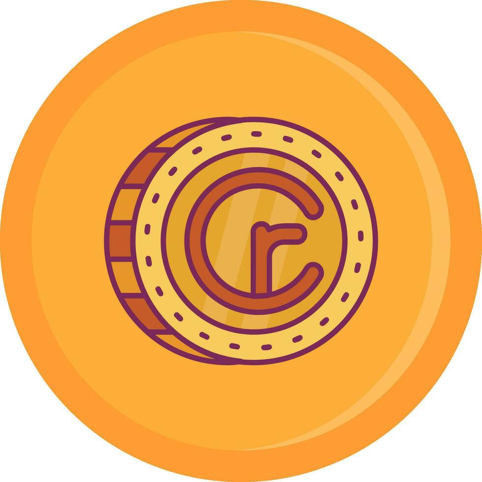 Cruzeiro Line Filled Icon vector