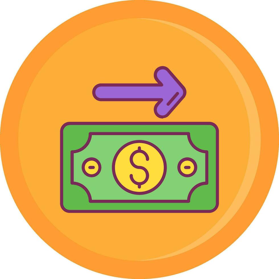 Payment Line Filled Icon vector