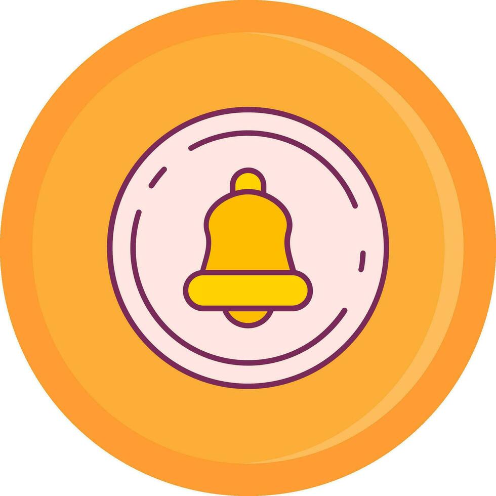 Notification Line Filled Icon vector