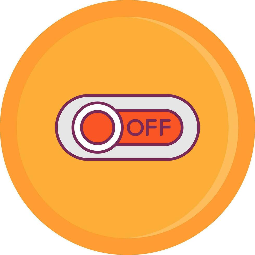 Off Line Filled Icon vector