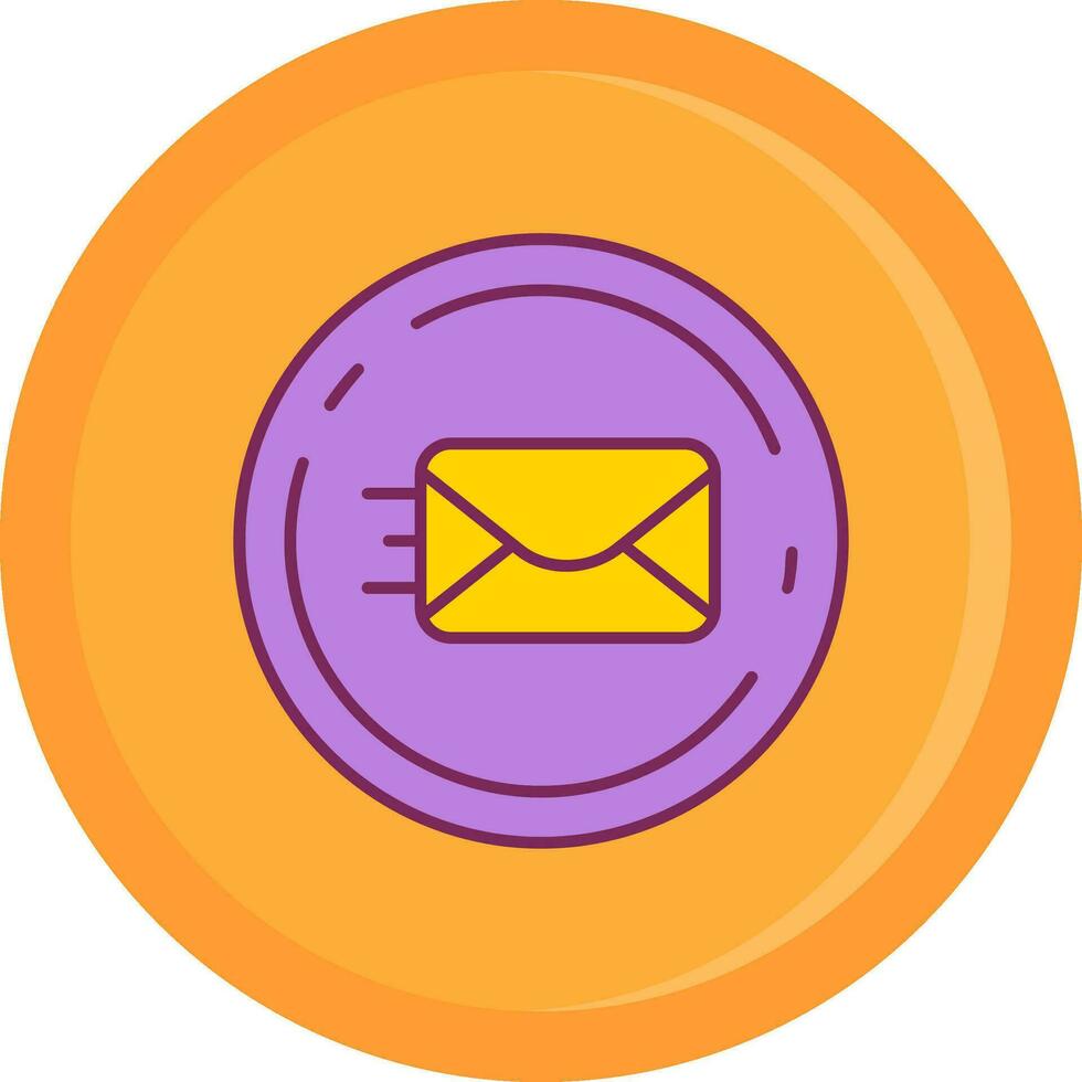 Send Line Filled Icon vector