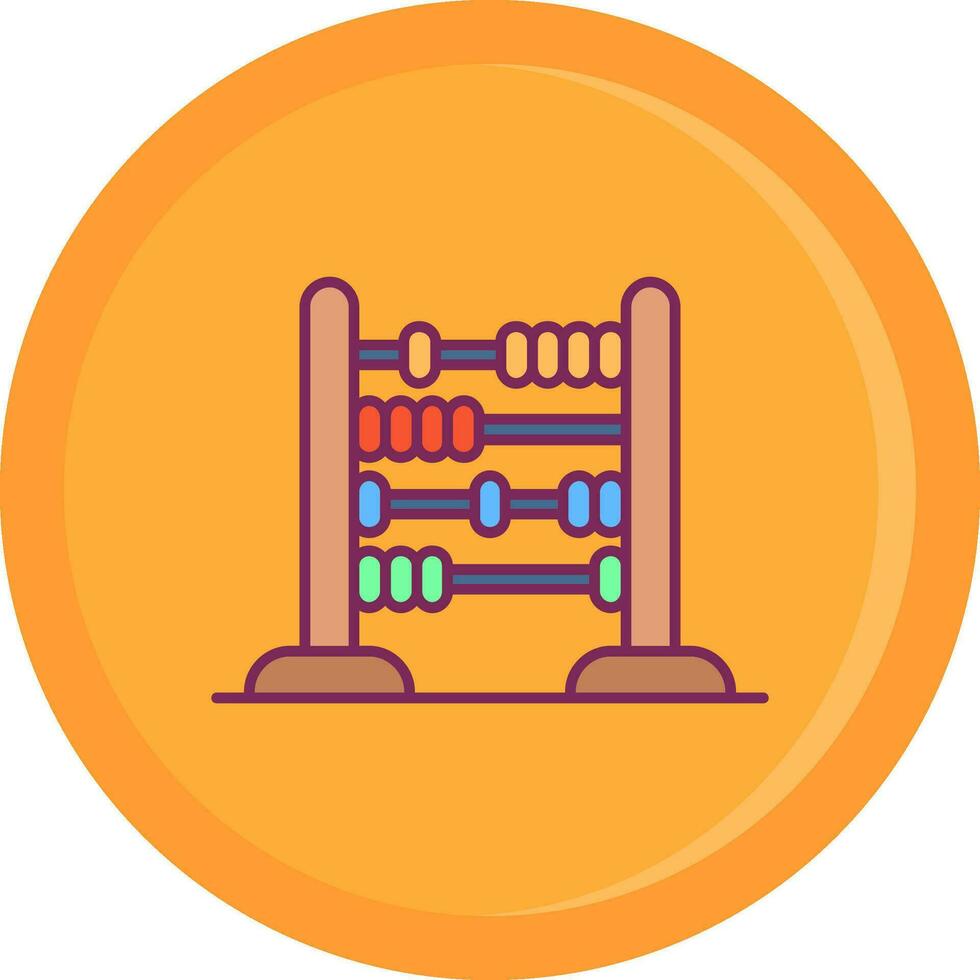 Abacus Line Filled Icon vector