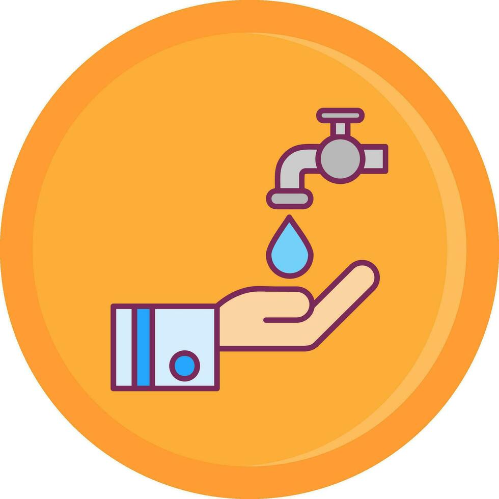 Wudu Line Filled Icon vector