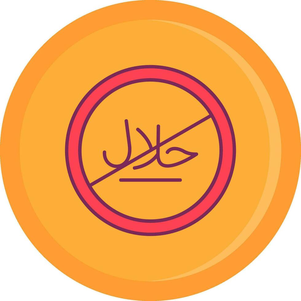 No Line Filled Icon vector