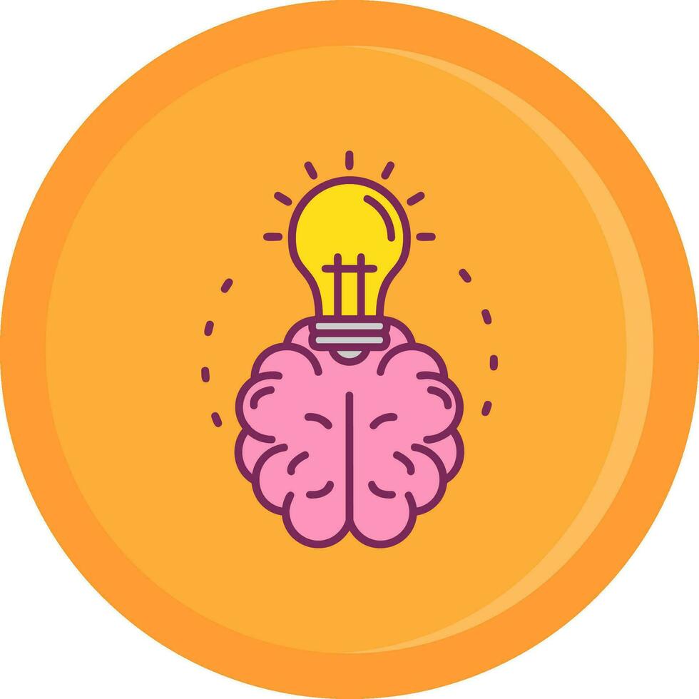 Brainstroming Line Filled Icon vector