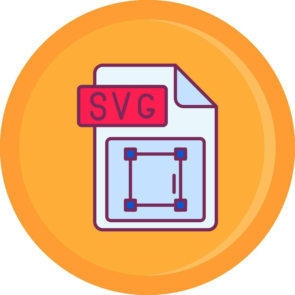 Svg file format Line Filled Icon vector