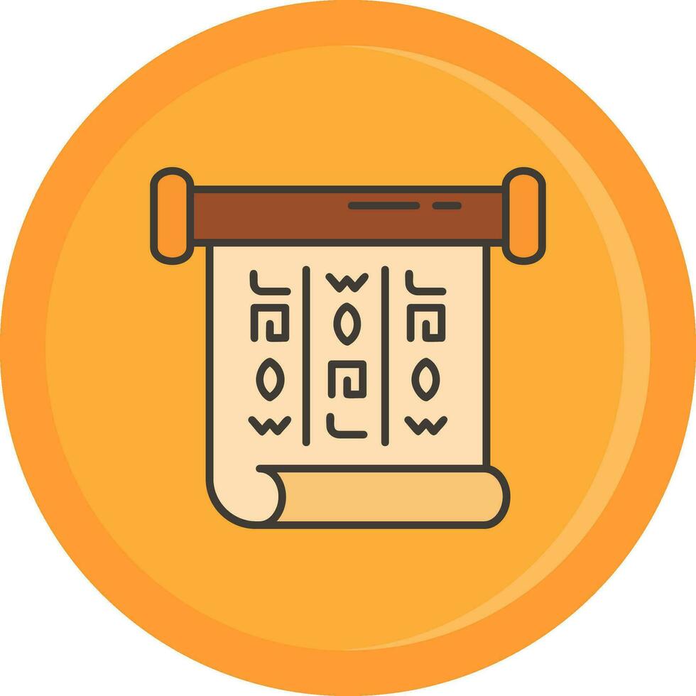 words Line Filled Icon vector