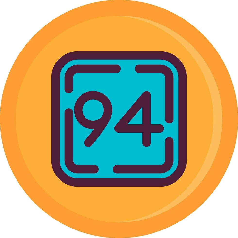 Ninety Four Line Filled Icon vector