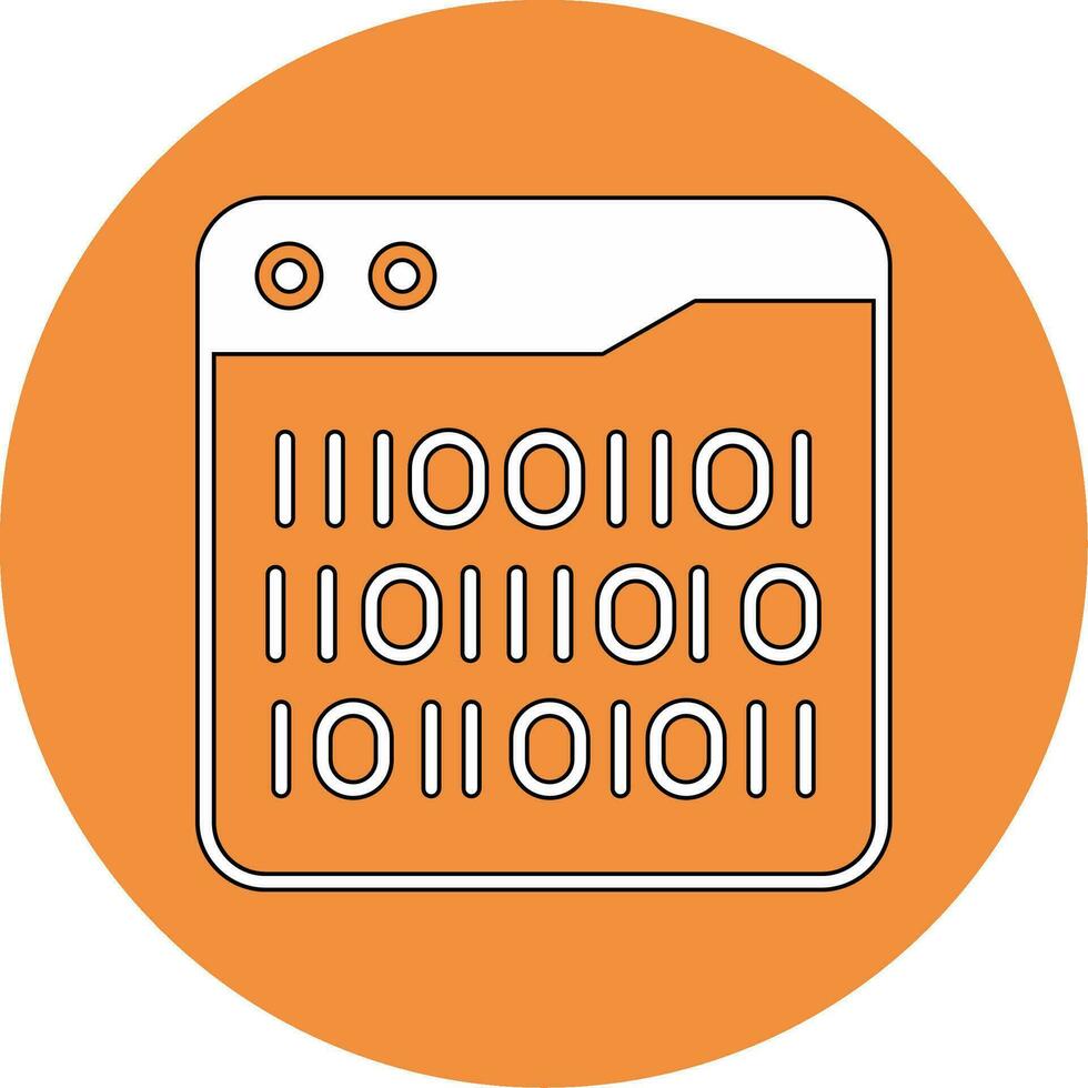 Binary Code Vector Icon