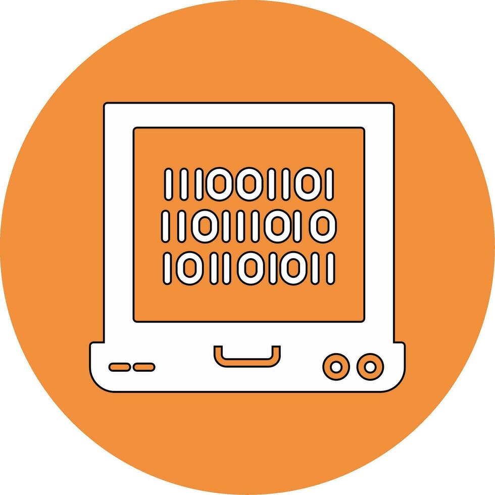 Binary Code Vector Icon