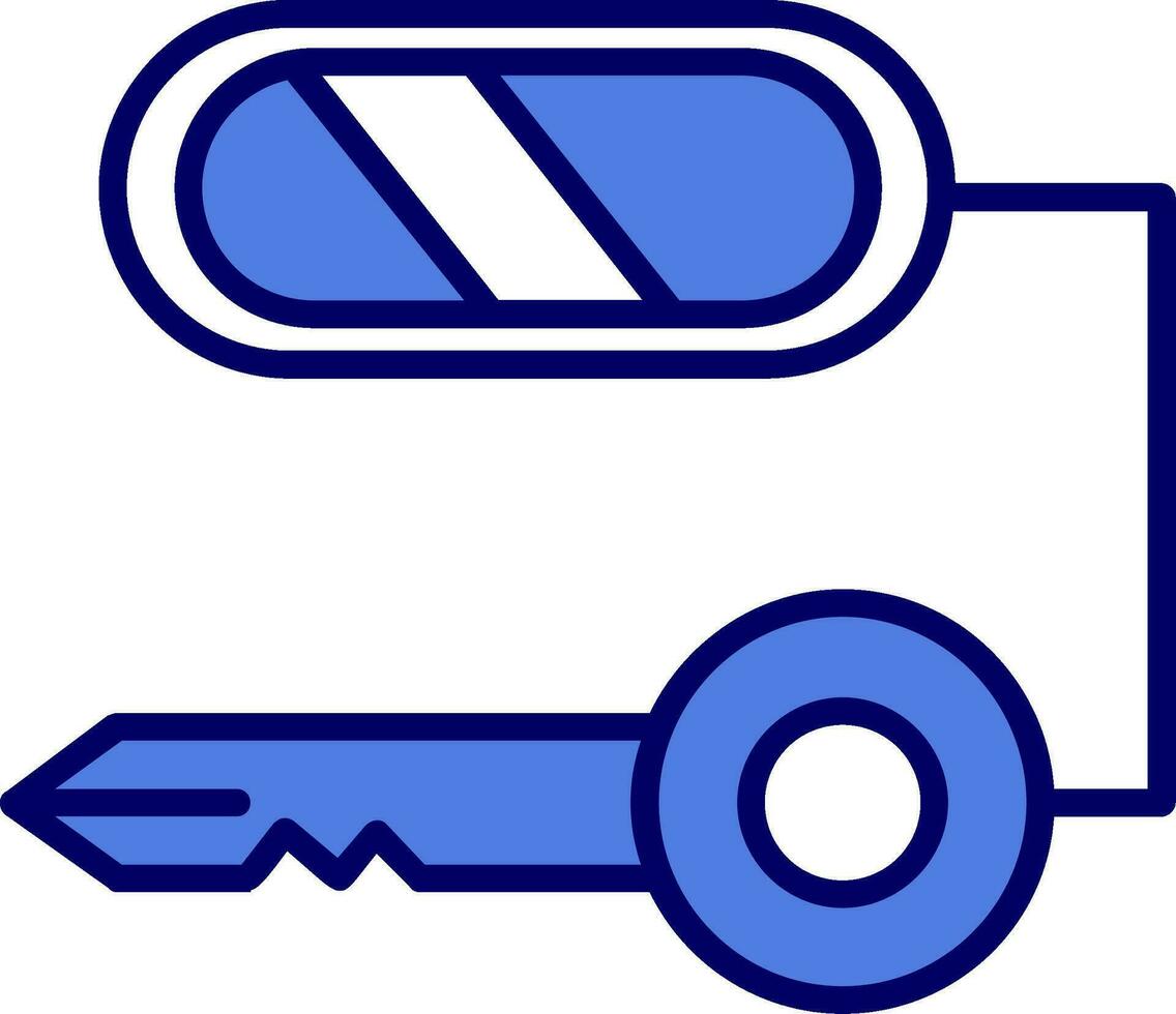 Composite Key Vector Icon