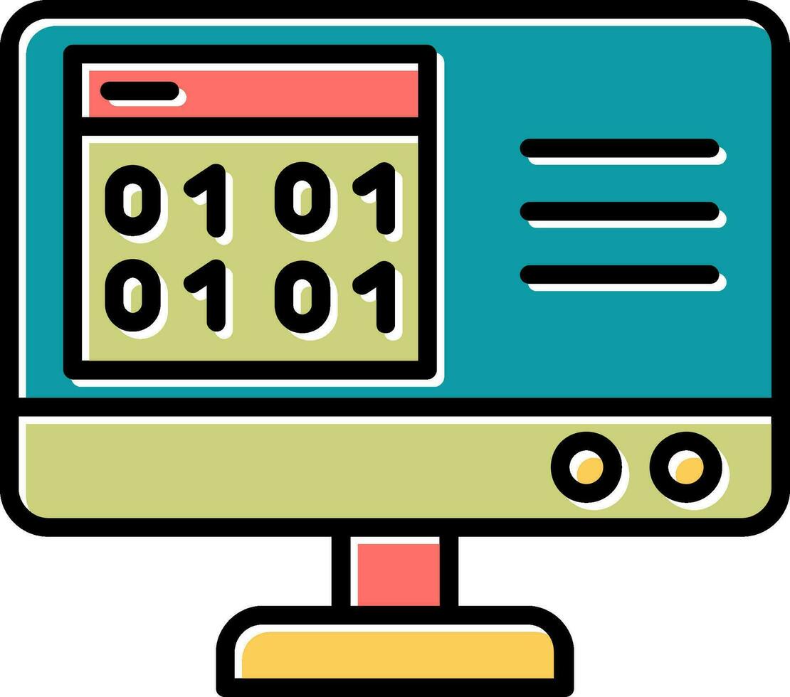 Binary Code Vector Icon